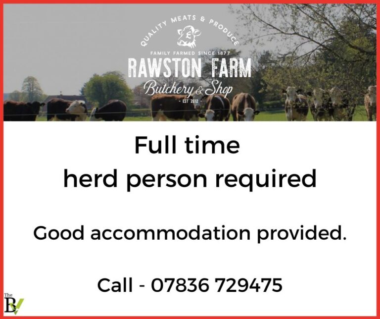 Full time herd person required | Rawston farm Tarrent Valley