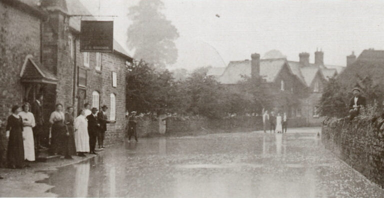 The pub and the puddle – Bradford Abbas’s Rose and Crown