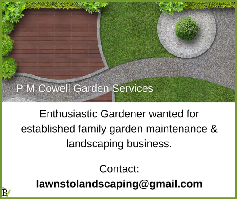 Gardener wanted | P M Cowell Garden Services