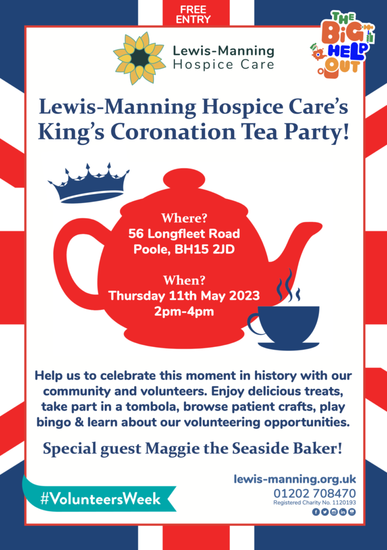 Lewis-Manning Hospice Care’sKing’s Coronation Tea Party!
