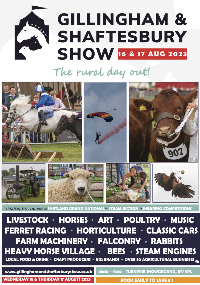 GILLINGHAM & SHAFTESBURY SHOW 2023 – Early Bird Tickets