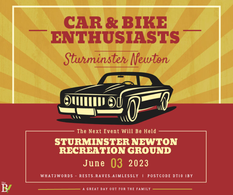 Car and Bike Enthusiasts Event – Sturminster Newton, Saturday 3rd June