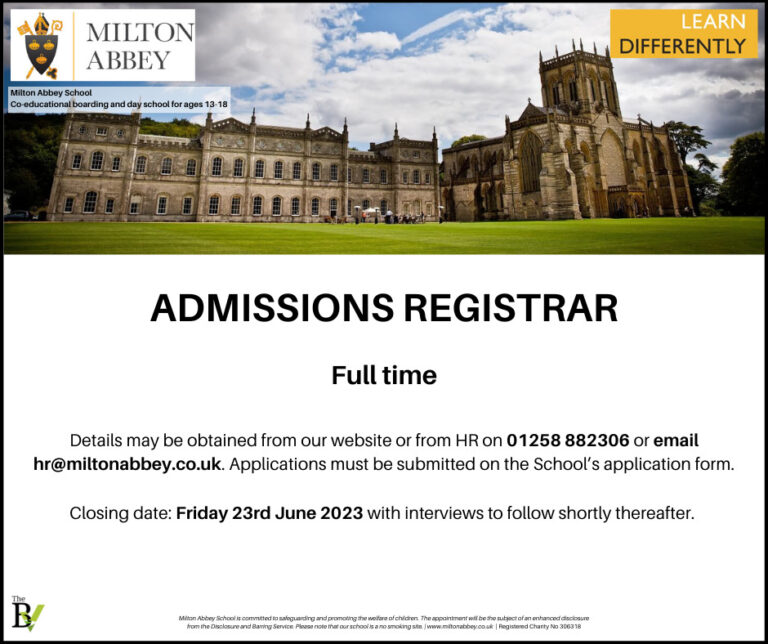 ADMISSIONS REGISTRAR | Milton Abbey School