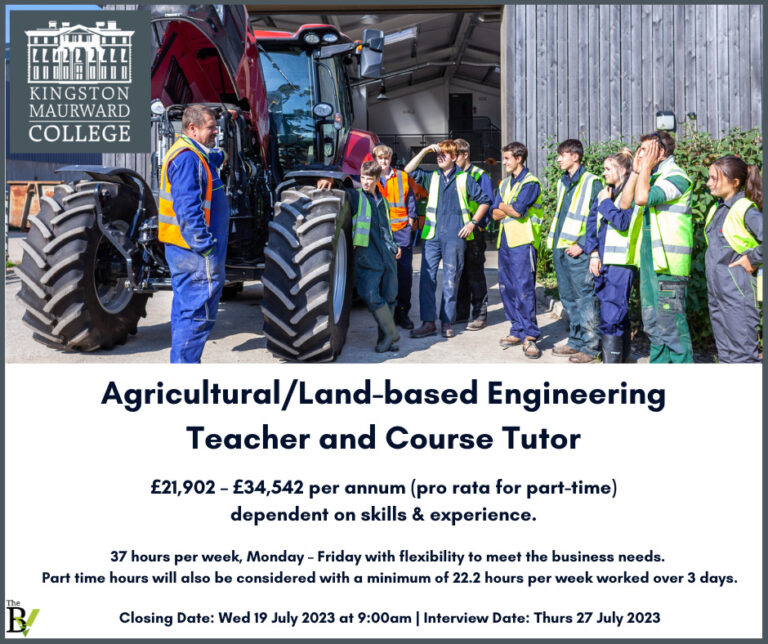 Agricultural/Land-based Engineering Teacher and Course Tutor | Kingston Maurward College