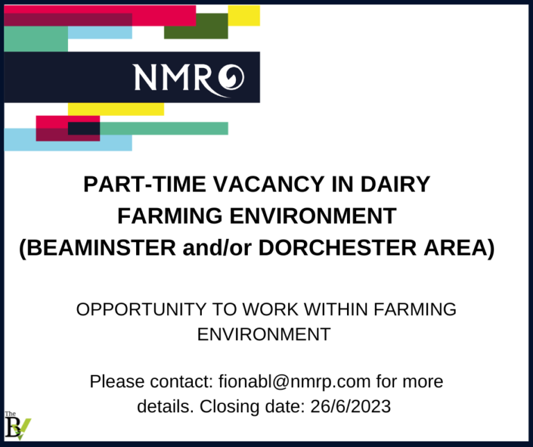 PART-TIME VACANCYIN DAIRY FARMING ENVIRONMENT | NMR