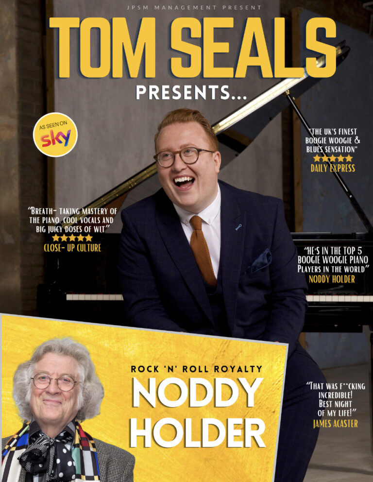 Tom Seals with Noddy Holder in Wimborne
