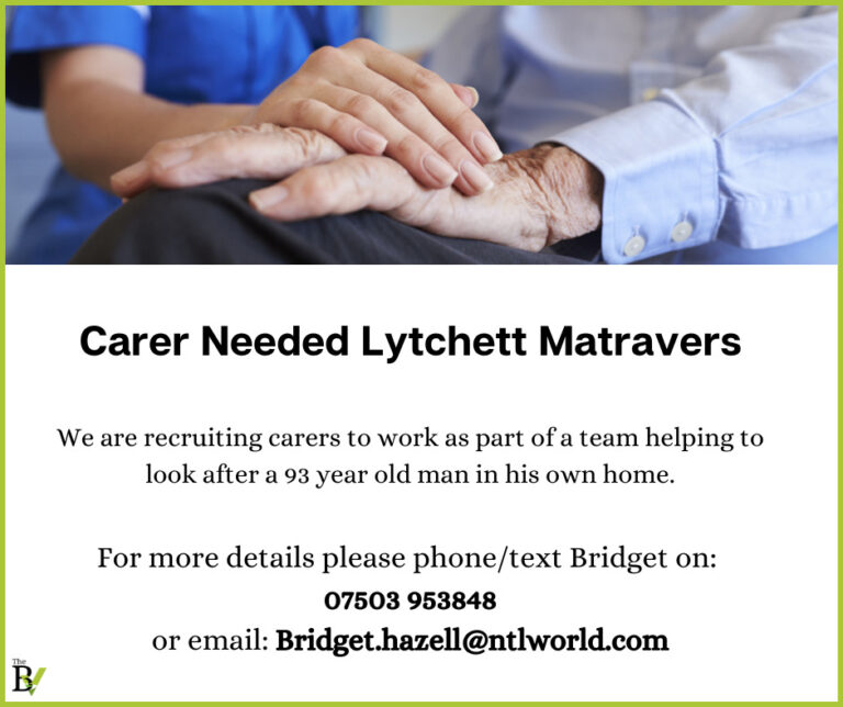 Carer Needed Lytchett Matravers