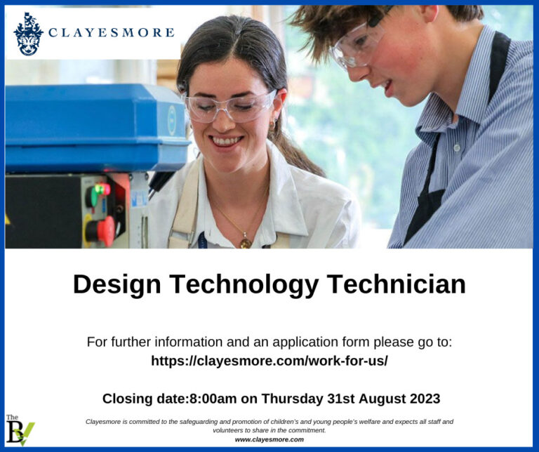 Design Technology Technician required by Clayesmore School