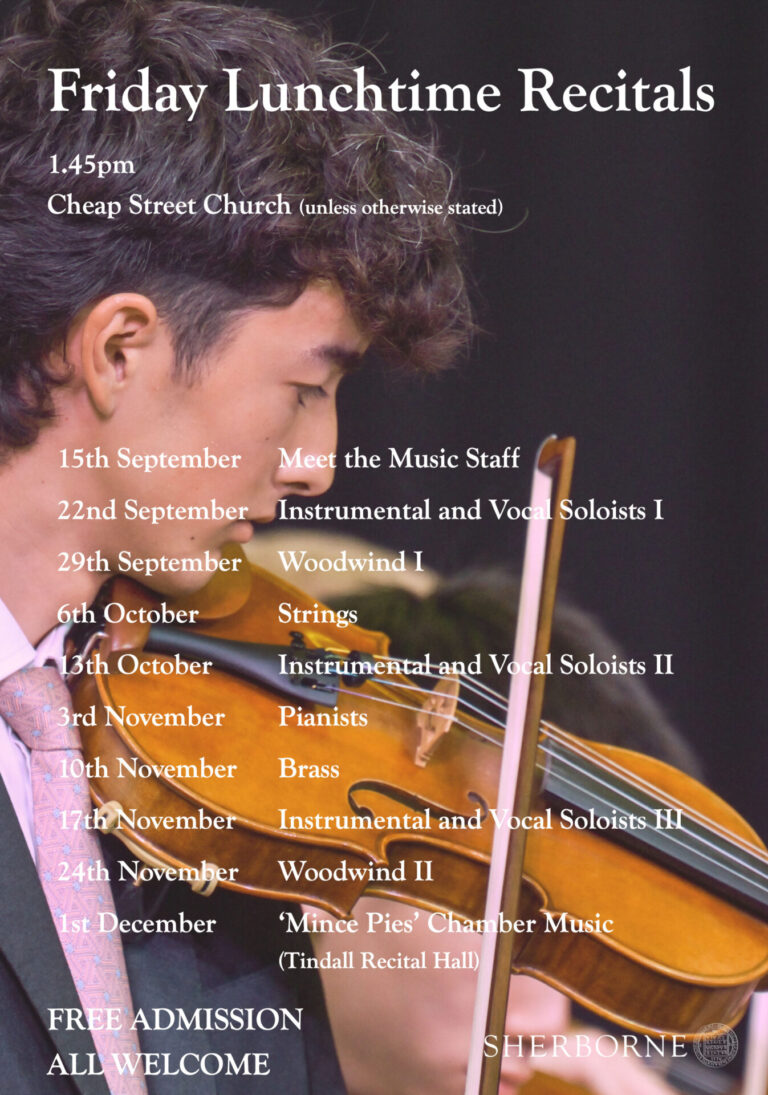Friday Lunchtime Recitals | Sherborne School