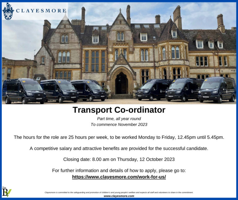 Transport Co-ordinator | Clayesmore School