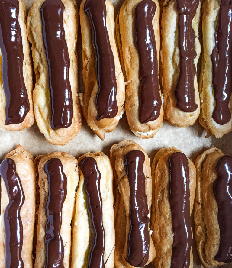 Chocolate eclairs