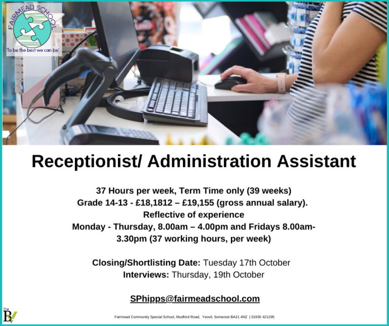 Receptionist/ Administration Assistant | Fairmead Community Special School