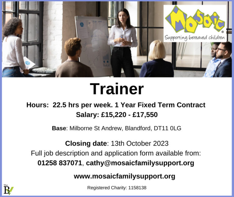 Trainer | Mosaic – Supporting Bereaved Children