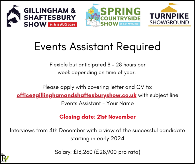 Events Assistant | Gillingham and Shaftesbury Agricultural Society