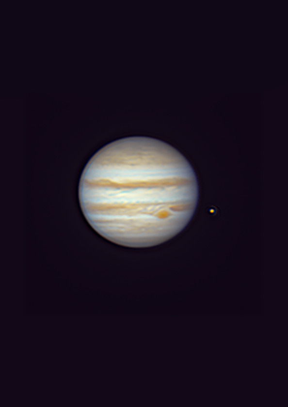 Jupiter and its big red spot