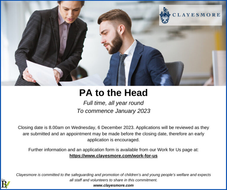 PA to the Head | Clayesmore School