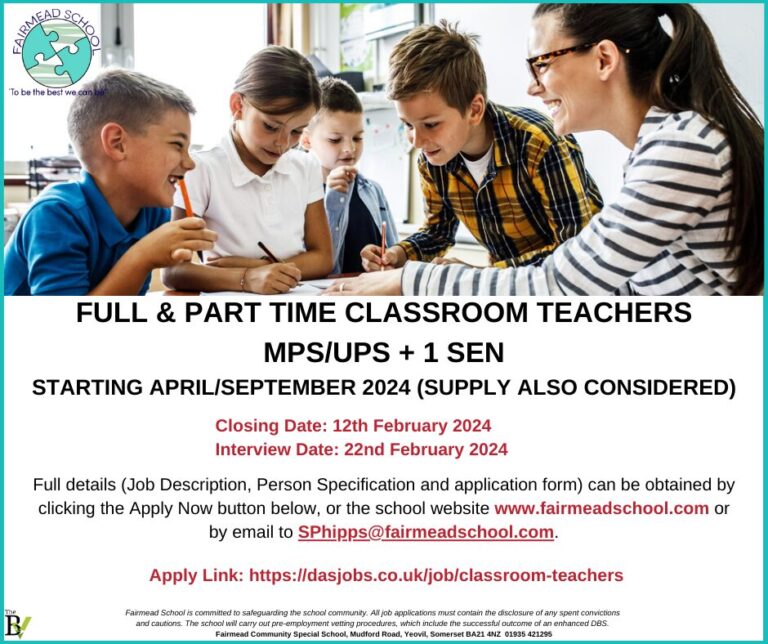 FULL & PART TIME CLASSROOM TEACHERS MPS/UPS + 1 SEN | Fairmead School