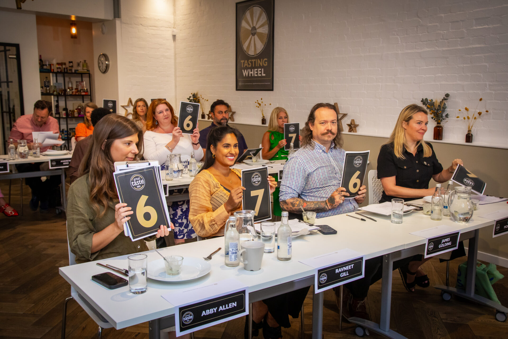 2023 judges from left: Abby Allen, Ravneet Gill, James Golding © Guild of Fine Food (Sam Pelly)