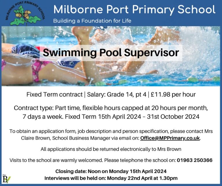 Swimming Pool Supervisor | Milborne Port Primary School