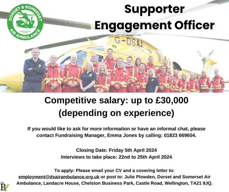 Supporter Engagement Officer | Dorset & Somerset Air Ambulance