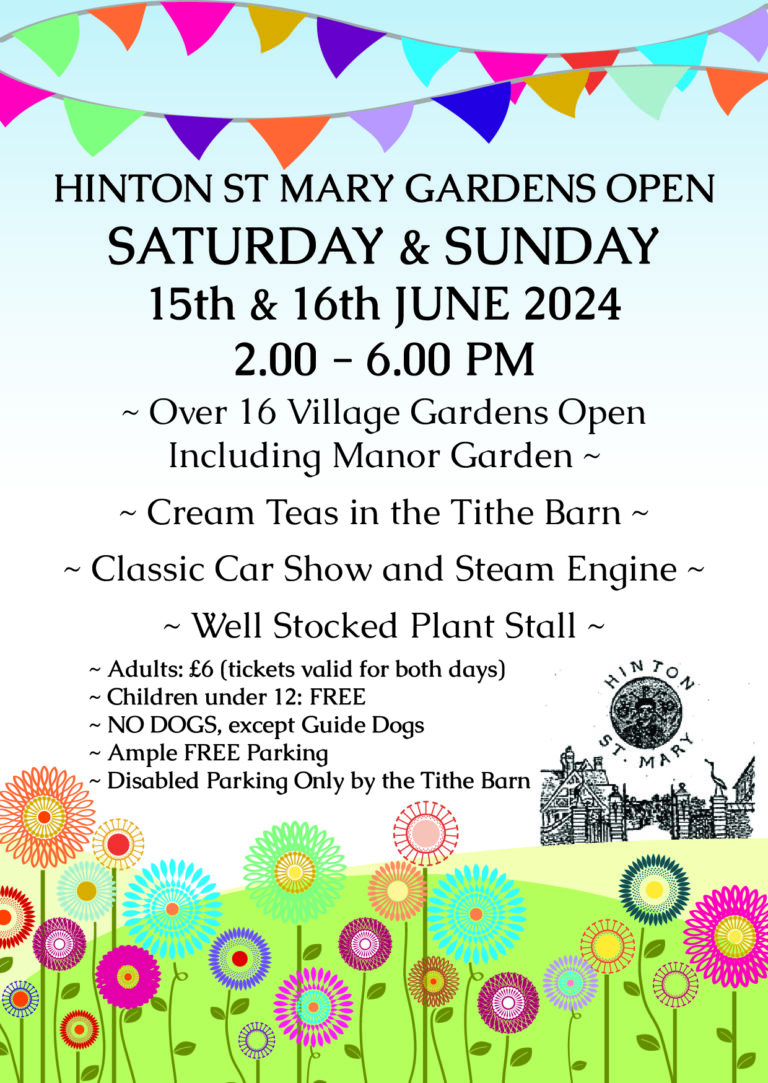 Hinton St Mary – Gardens Open!