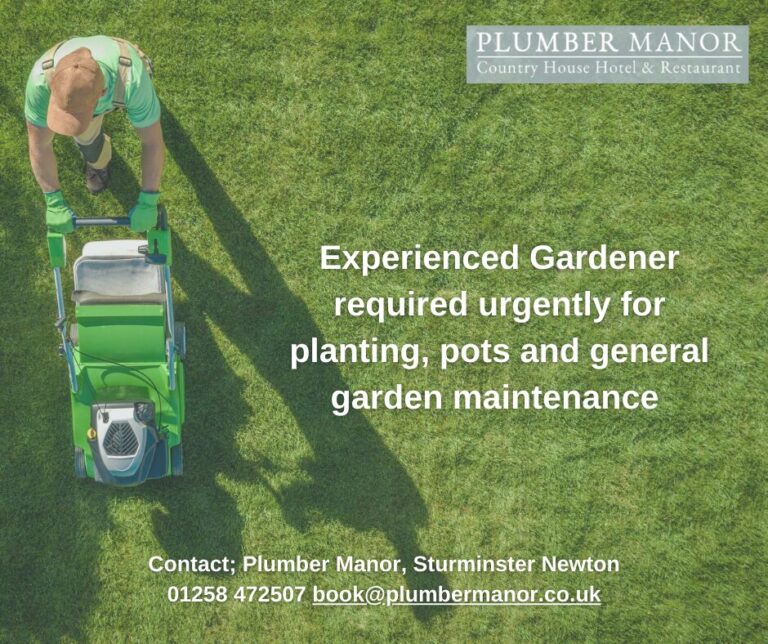 Experienced Gardener required | Plumber Manor Hotel