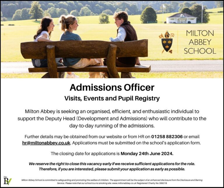 Admissions Officer | Milton Abbey School