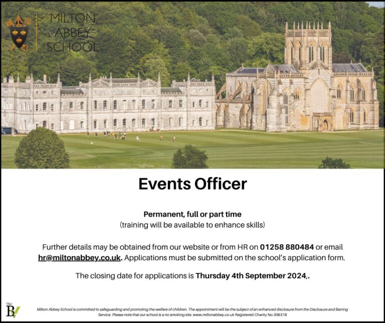 Events Officer | Milton Abbey School