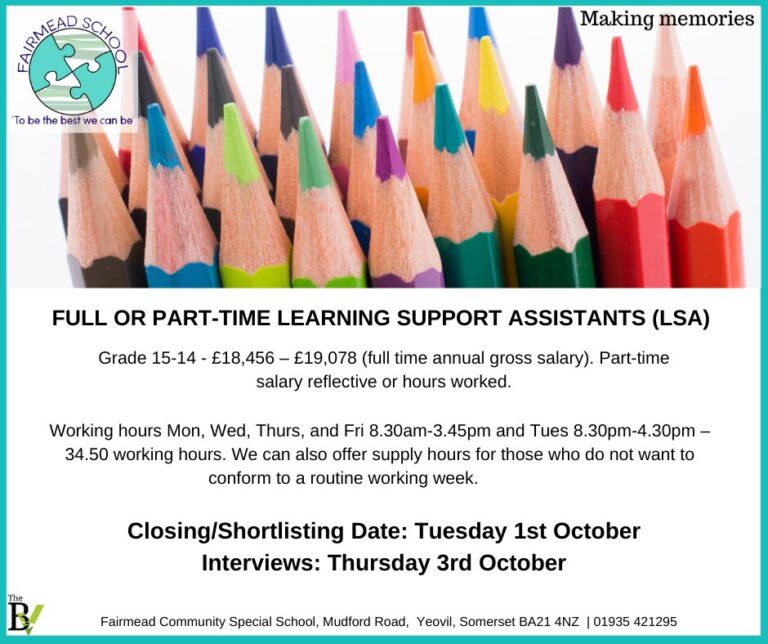 FULL OR PART-TIME LEARNING SUPPORT ASSISTANTS (LSA)