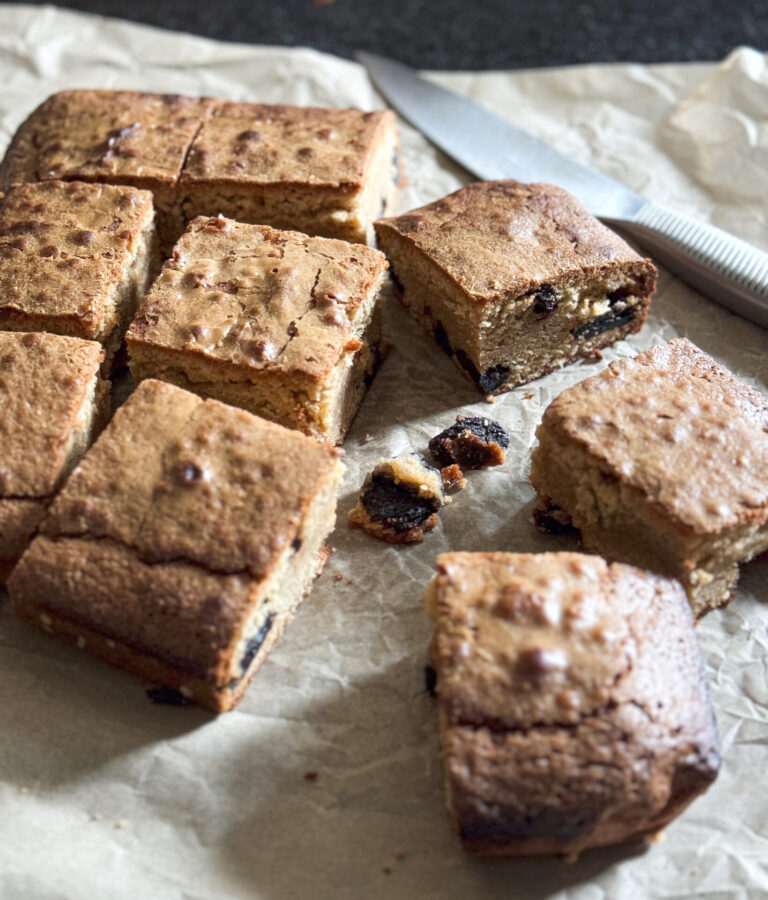 Cherry blondies