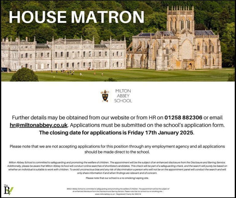 HOUSE MATRON | Milton Abbey School