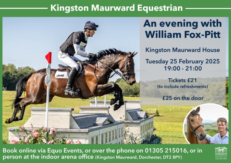 William Fox-Pitt to Appear at Kingston Maurward for Exclusive Evening Event