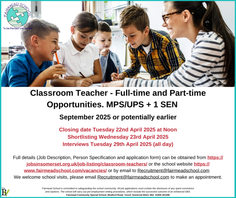 Classroom Teacher – Full-time and Part-time Opportunities. MPS/UPS + 1 SEN
