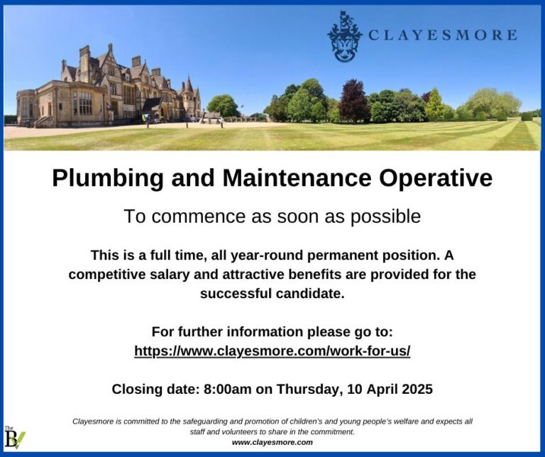 Plumbing and Maintenance Operative required by Clayesmore School