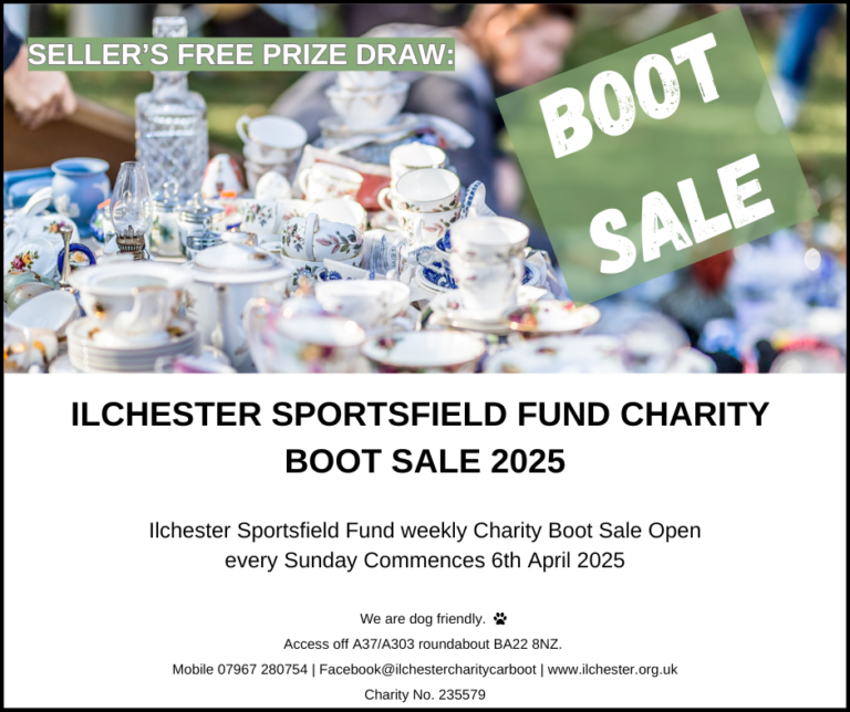 ILCHESTER SPORTSFIELD FUND CHARITY BOOT SALE 2025