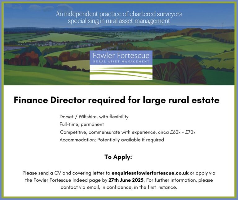 Finance Director for large rural estate | Fowler Fortescue