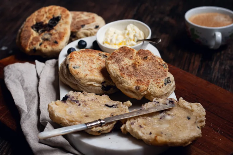 Blueberry English muffins
