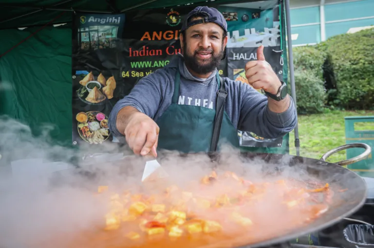 Wimborne Food Festival sizzles despite the drizzle