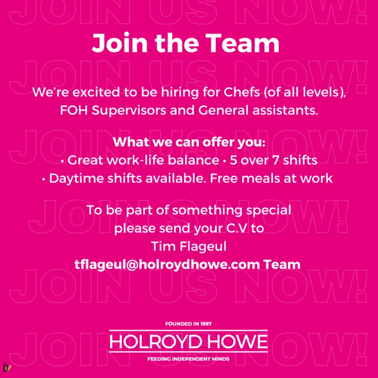 Join the Team at Holroyd Howe!
