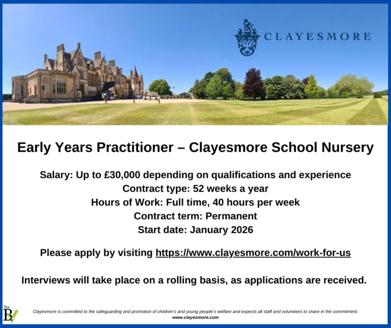 Early Years Practitioner – Clayesmore School Nursery