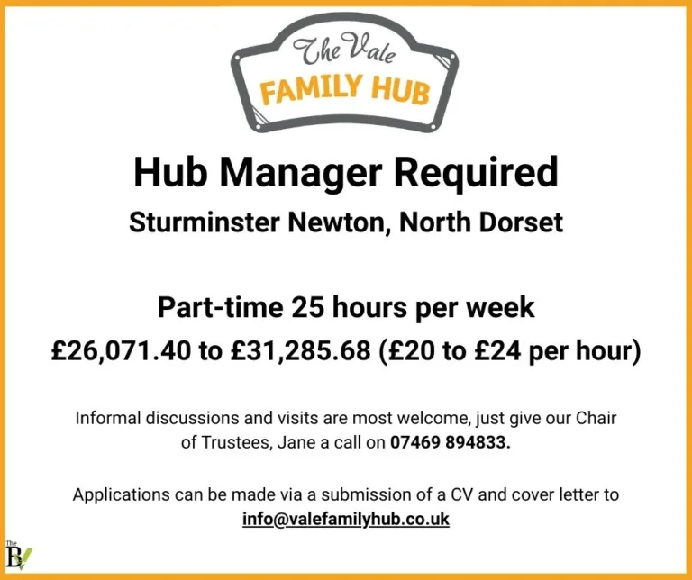 Hub Manager | The Vale Family Hub Sturminster Newton
