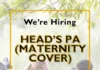 Heads PA (Maternity Cover) | Milton Abbey School