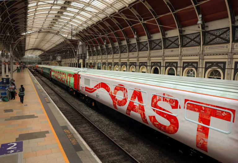 Railway 200 exhibition train steams into Corfe Castle this February