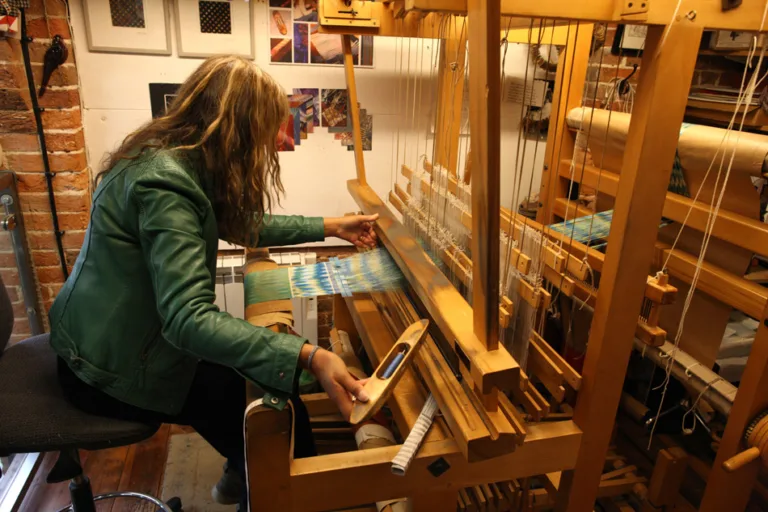 The woman who talks to her loom
